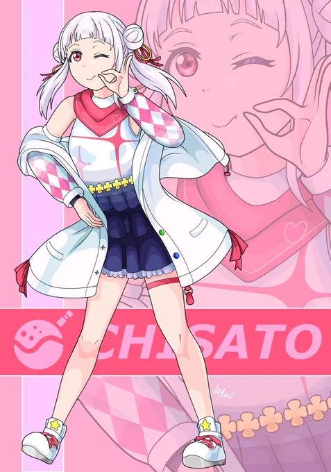 ちぃちゃん、Happy birthday!過去絵でお祝いします来年はちぃちゃんもしっかり描いてあげますよ!၄(cʸ„ò ᴗ óリ၃#嵐千砂都生誕祭2023#嵐千砂都誕生祭2023#Liella 
