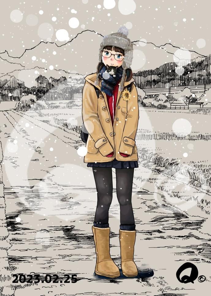 2/25㊏のモカちゃん🌨️
さぶ～～～🧣 