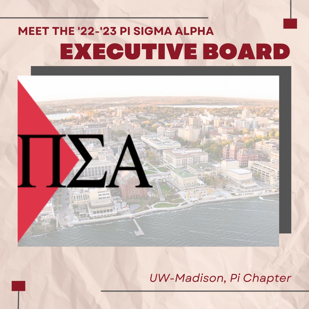 psa_badgers's tweet photo. (1/2) Meet your ‘22-‘23 Executive Board! We’re so excited to serve you this semester and continue our work with Pi Sigma Alpha! https://t.co/C8xSifFbZ9