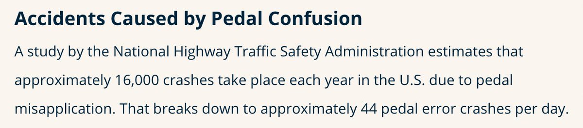 oroozen's tweet photo. @ShortingIsFun @ton_aarts #SUA by Pedal Confusion happens on average 44 times a day in the US alone. What are the odds there's a Tesla between them every now and then?

#humandriver

https://t.co/hpWkz7L9Vq https://t.co/NLOw54GWic