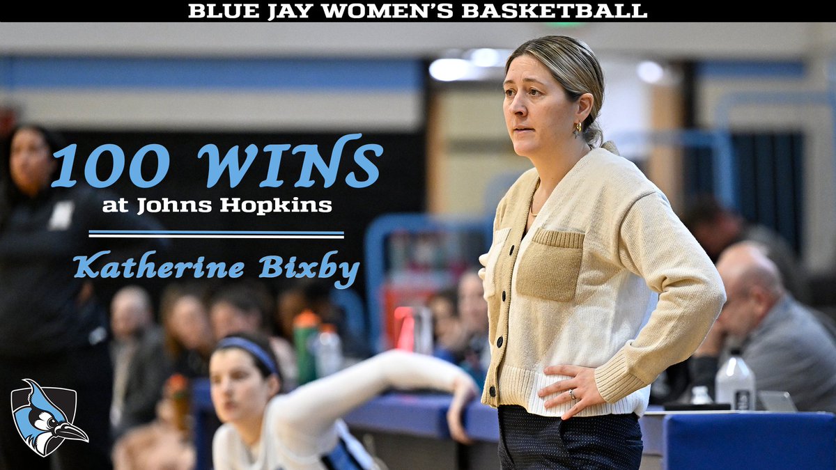 Congrats to our head coach Katherine Bixby for earning her 100th victory at Johns Hopkins with our 56-46 over Haverford! We will see you on Sunday in the conference championship! #GoHop