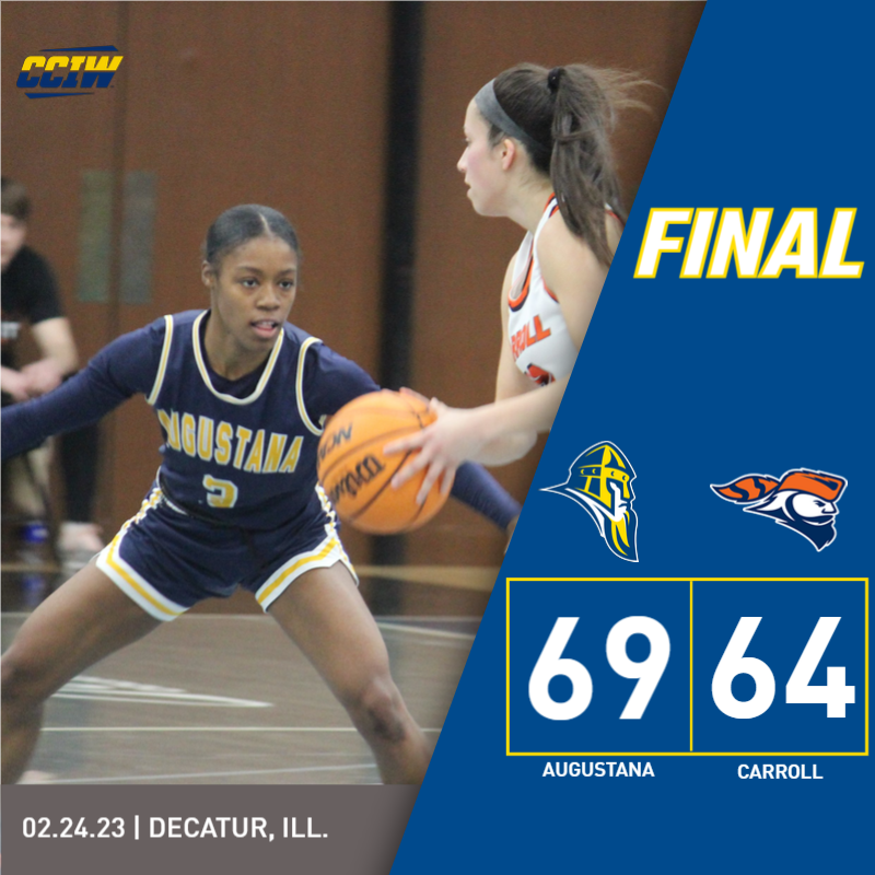 For the first time EVER, Augie is heading to the CCIW Tournament championship!

Vikings outscore the Pioneers 25-16 in the 4th quarter to complete the comeback over the No. 2 seed Carroll!