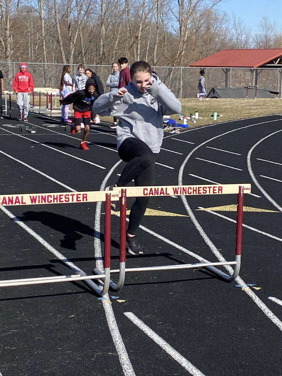 CWMSTFSPRINTERS's tweet photo. Hurdles are officially out! This new hurdle crew showed no fear! @CWIndians @CWMSAthletics @CWSprinters https://t.co/Z5J39zU56S