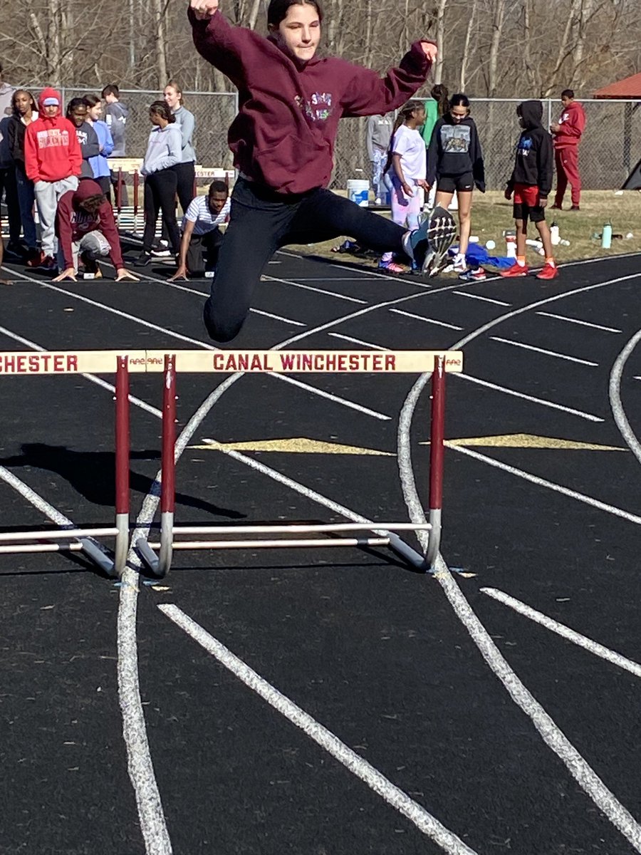 CWMSTFSPRINTERS's tweet photo. Hurdles are officially out! This new hurdle crew showed no fear! @CWIndians @CWMSAthletics @CWSprinters https://t.co/Z5J39zU56S