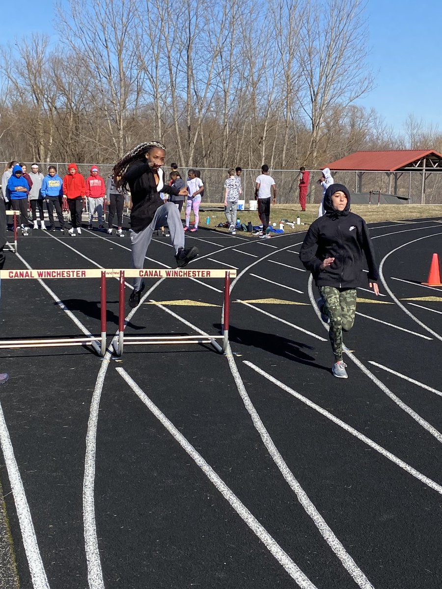 CWMSTFSPRINTERS's tweet photo. Hurdles are officially out! This new hurdle crew showed no fear! @CWIndians @CWMSAthletics @CWSprinters https://t.co/Z5J39zU56S