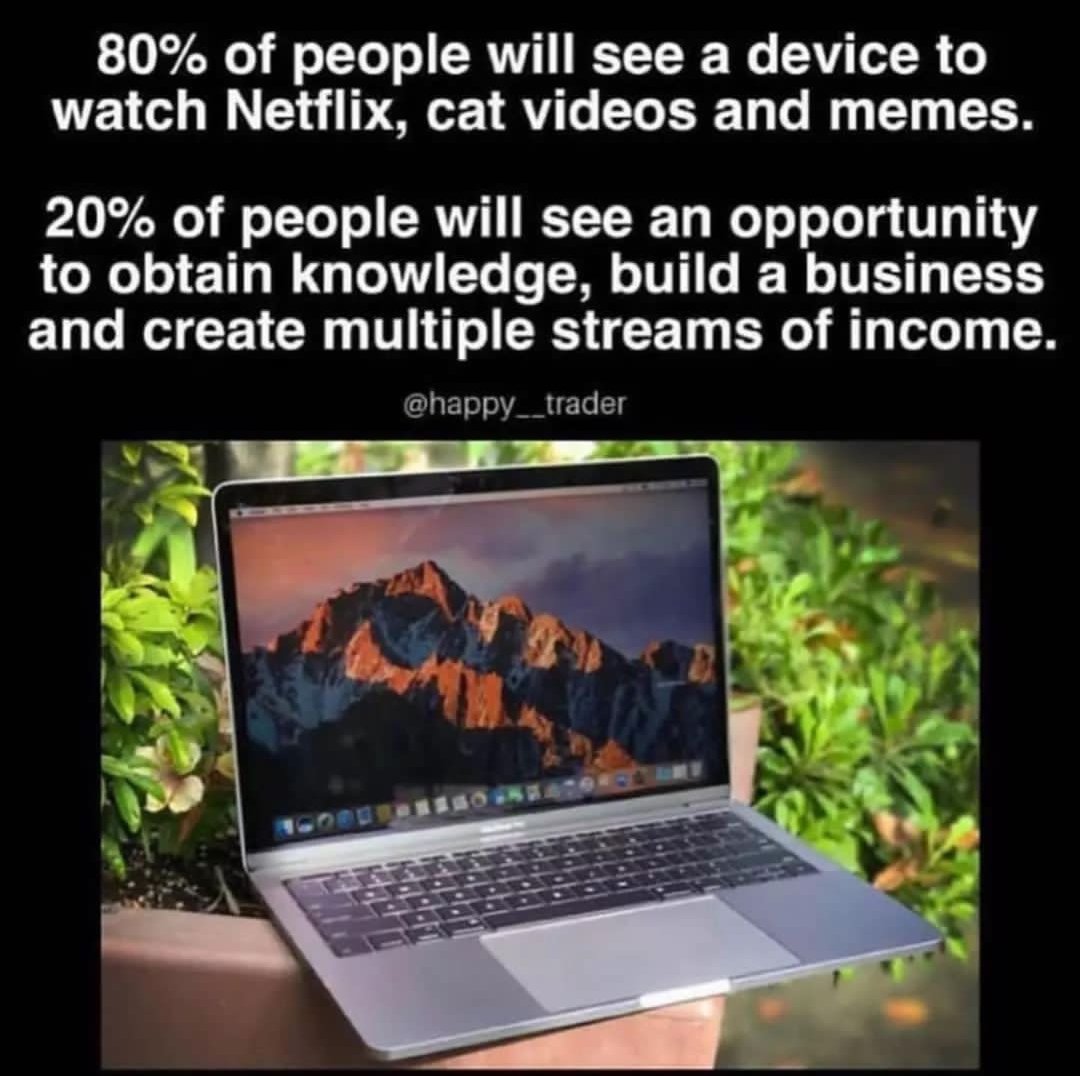 Onebighappylif's tweet photo. Be part of the 20% of people who actually make it. Do something today that will benefit the long run https://t.co/87f1Eu9AKN