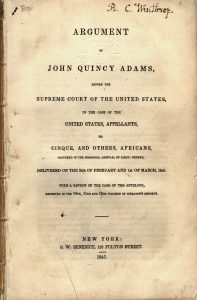 TammiMinoski's tweet image. #OTD 1841: #JohnQuincyAdams began his oral arguments for the defense of the #Amistad captives. He argued that no one owned the Africans because they had been illegally captured and sold into slavery, and as such should be returned to Africa. archives.gov/education/less… #USHistory