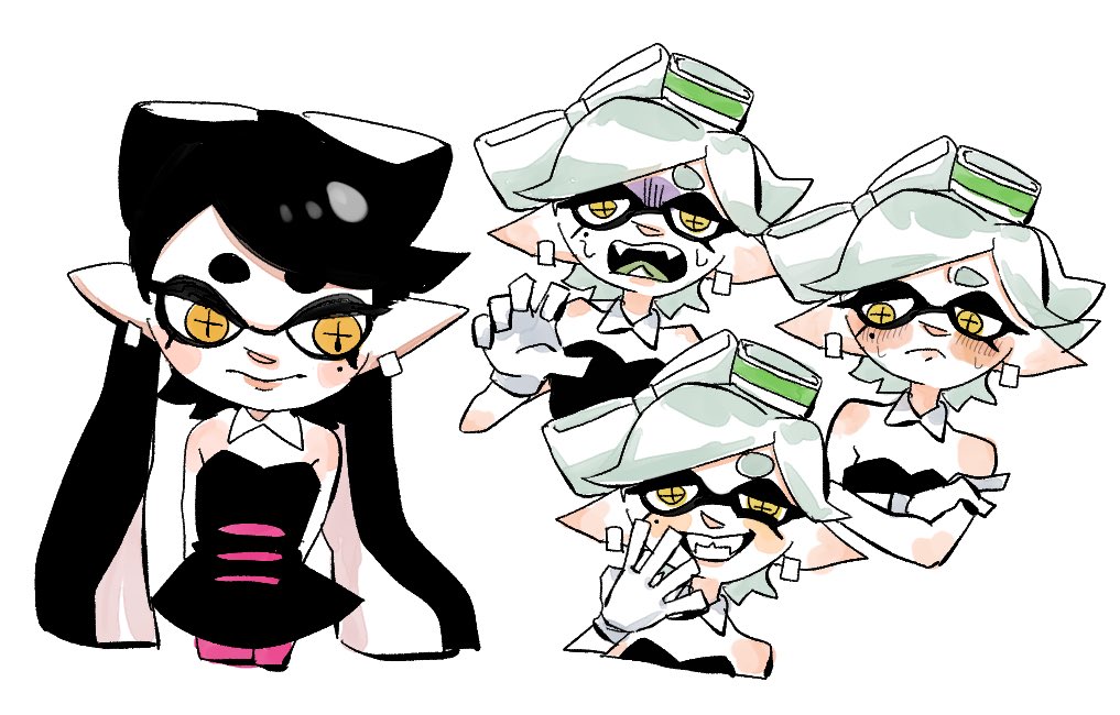 シオカラーズ(スプラトゥーン) ,シオカラーズ 「」|キャッサバしゃぶり太郎のイラスト