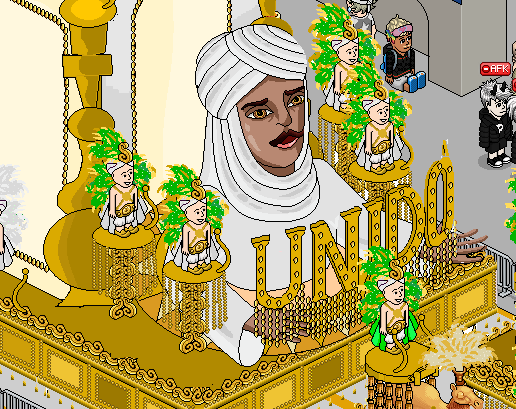 renascidahblet's tweet photo. O desfile "Mil e uma noite pra lá de Marrakesh" dos Unidos do Habblet está um luxo! Arrasaram
#CarnavalHC #VemPraHabblet https://t.co/SkY7ena7kB
