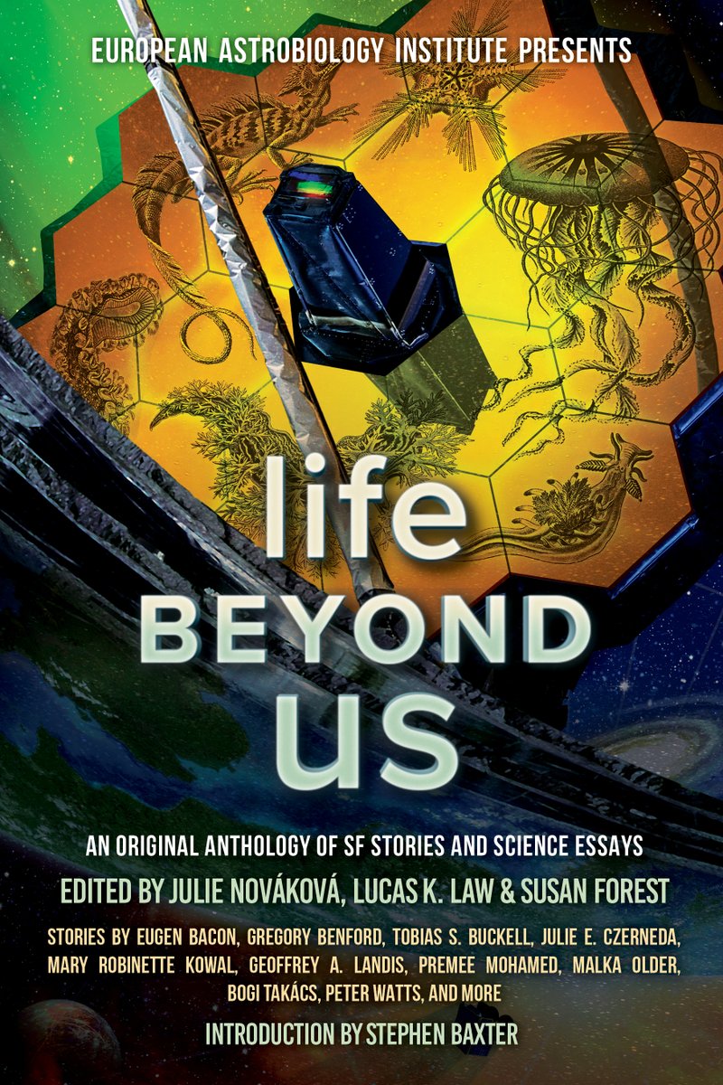 laksamedia's tweet photo. One of the worst kept secrets...finally, the official Table of Content for Life Beyond Us: An Original Anthology of SF Stories and Science Essays edited by @Julianne_SF, @lucasklaw &amp; @susanjforest 
with @EAIastrobiology 
Intro by Stephen Baxter
More info: https://t.co/OlUmOzYkfY https://t.co/qvIfm8i7Mf
