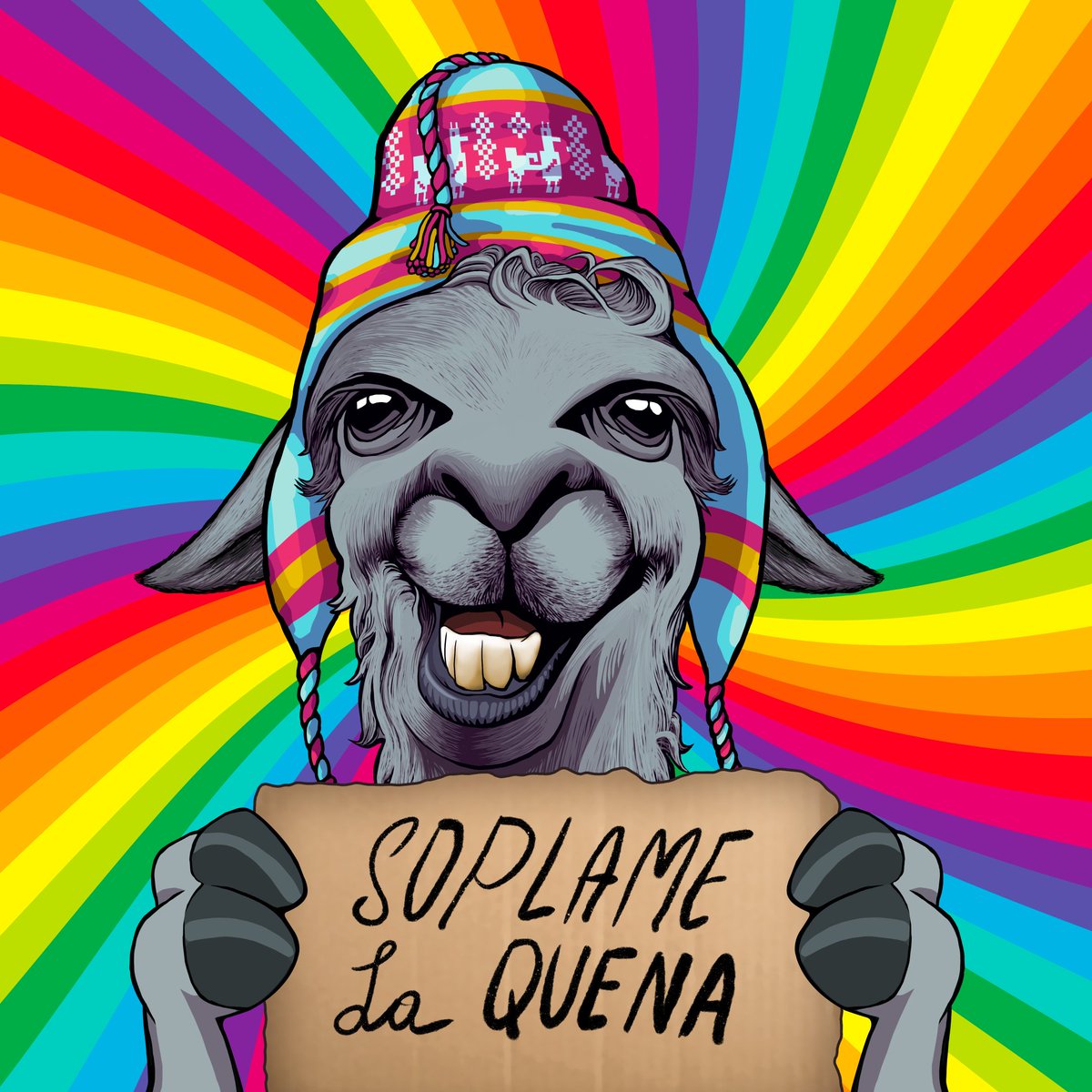 SharpduckETH's tweet photo. Just picked up a @lallamapic 🔥

Love this art it brings joy into my heart ❤️ 

Is #llamafollowllama a thing? https://t.co/fwgmDkb2vp