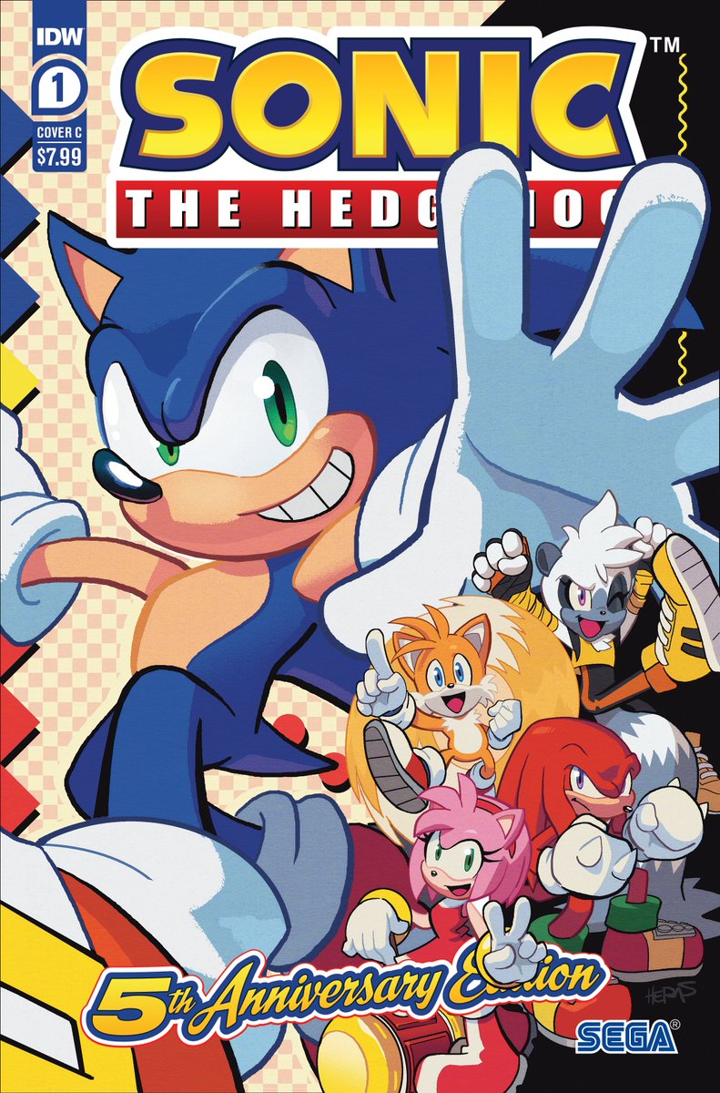 IDWSonicNews's tweet photo. Sonic The Hedgehog: 5th Anniversary Edition, Cover C by @MattHerms

#IDWSonic #Sonic #SonicTheHedgehog https://t.co/b76F3n6wdR