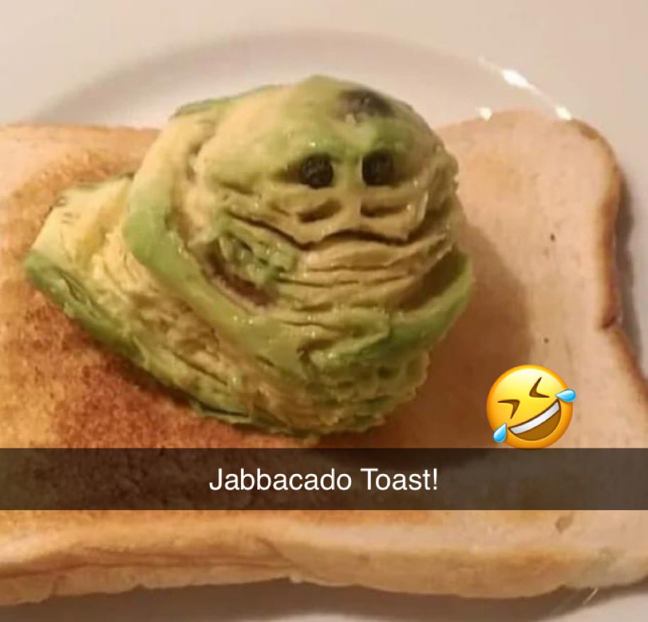 DenverProphitJr's tweet photo. #StarWarsFanart #toast #avacado https://t.co/2pvL1PM9xC