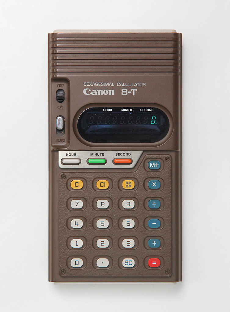 Designer Shawn Hazen's personal collection of vintage calculators. The Triumph-Adler Concorde 1 from 1986 is blowing my mind with those colors and the angled corners... my goodness. I need to find one.

calcul8rs.com