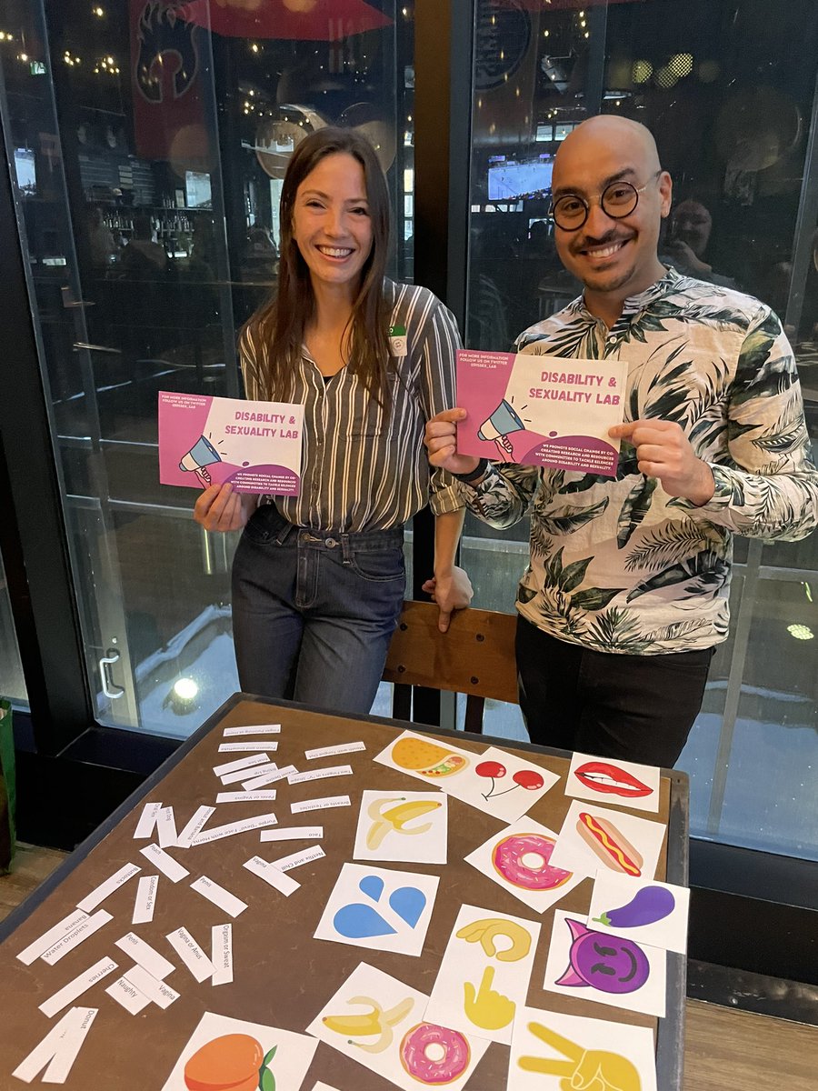 DisSex_Lab's tweet photo. Today, the Lab team is at a local event sharing resources and facilitating an emojis game. #MakingADifference #DisabilityAndSexuality #OutInTheCommunity https://t.co/tppIyWI1Kr