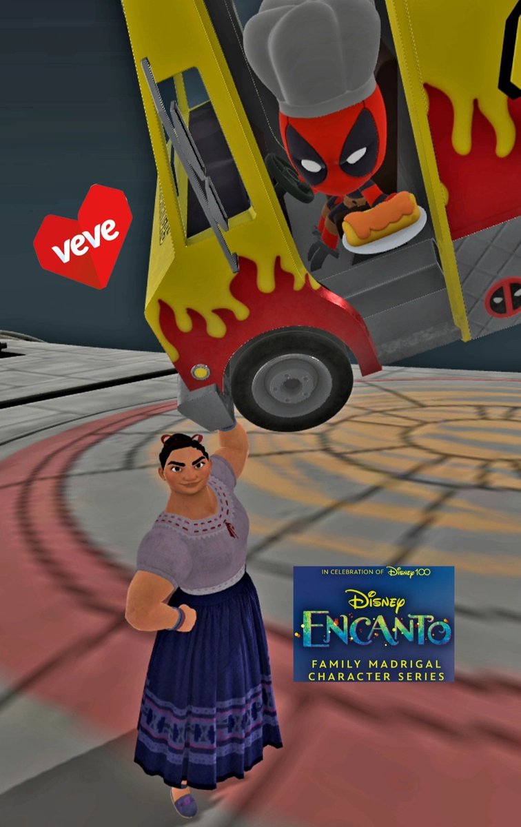 #Disney #Encanto #LuisaMadrigal &amp; #deadpool 😆💪💀🌯🚚  <a href="/veve_official/">VeVe | Digital Collectibles</a> #veve #vevefam #vevevaultmaster #CollectorsAtHeart💙 ⭕️