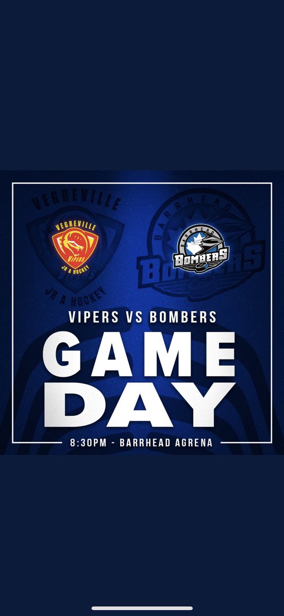 Game day in the CAJHL  let’s go Vipers