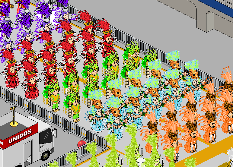 pixelplushb's tweet photo. Alguns registros impecáveis da Unidos do Habblet, primeira escola a desfilar no carnaval do Habblet, com cobertura completa da @HabbletCreate.
#PixelFolia #habblet https://t.co/ZvHeDCKY8i