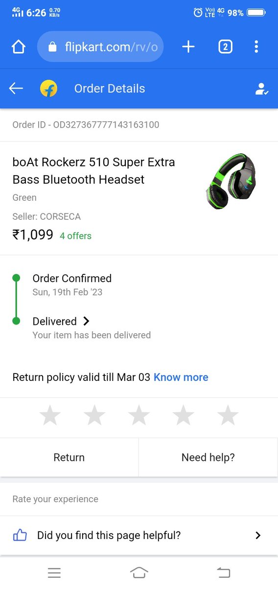 adityar108's tweet photo. @Flipkart solve my issue,i did'nt get my product why ? https://t.co/UWRa604M0T