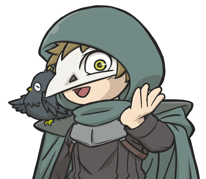テラゾーのイマジナリーフレンド作りました。まるくろくんです。みんなで愛でて下さい 