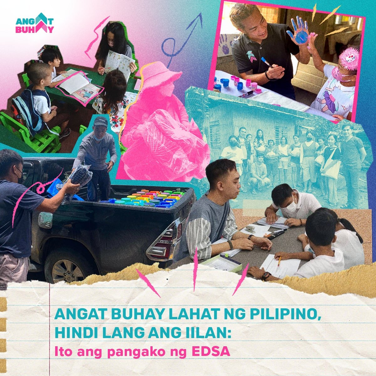angatbuhay_ph's tweet photo. SA PAGBABAYANIHAN, BUHAY ANG DIWA NG EDSA 🇵🇭

Nakikiisa ang Angat Buhay Foundation sa buong bansa sa paggunita ng makasaysayang EDSA People Power Revolution bilang pagkilala na buhay pa rin ang hamon na tuparin ang mga pangako nito. https://t.co/2XHfBwtQEv