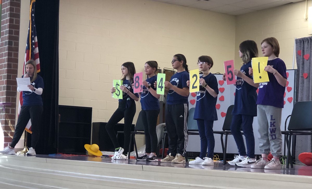 In awe of the continued generosity of the <a href="/lkwdLincoln/">Lincoln Elementary</a> community. They donated $8425.00 to the American Heart Association and celebrated with a fabulous jump rope club performance!