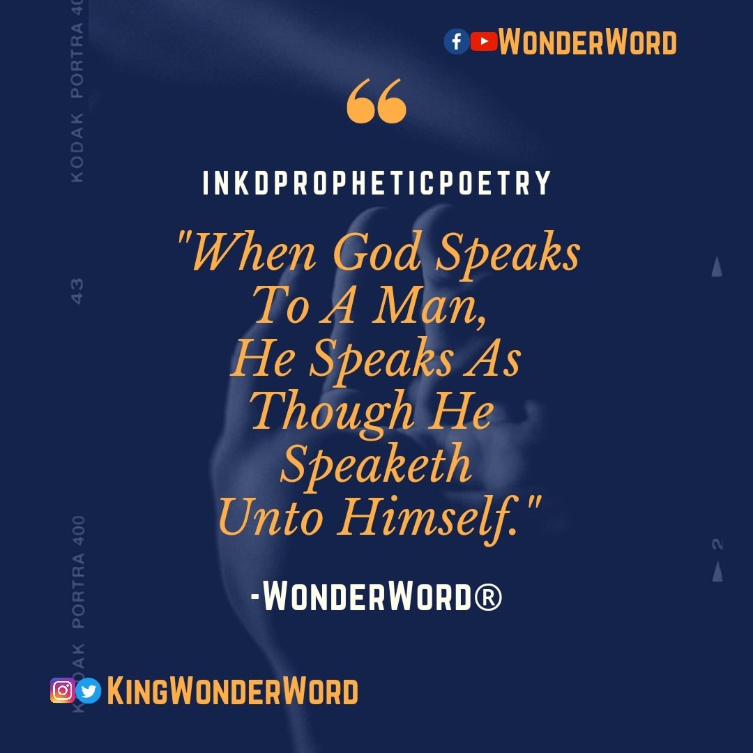 When God was speaking to Gideon,  He called him man of valour. Eventhough Gideon was bringing up all the excuses against all that. God called him by his destiny, and was talking to him as though he was talking to himself. 
#TheGodWhoSpeaks
#WonderWord