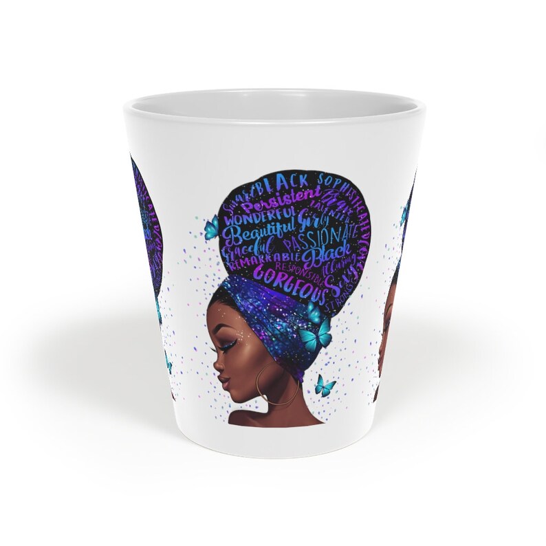 HBeeDesigns's tweet photo. Enjoy your beverage with a custom touch thanks to this Black &amp; Beautiful Latte Mug, 12oz. Featuring a scratch-resistant finish for long-lasting good looks, these mugs come with an easy-grip handle and a durable white ceramic body.
.
.
.
.
https://t.co/u5zg6yuBQs https://t.co/RHXgiEcBtw