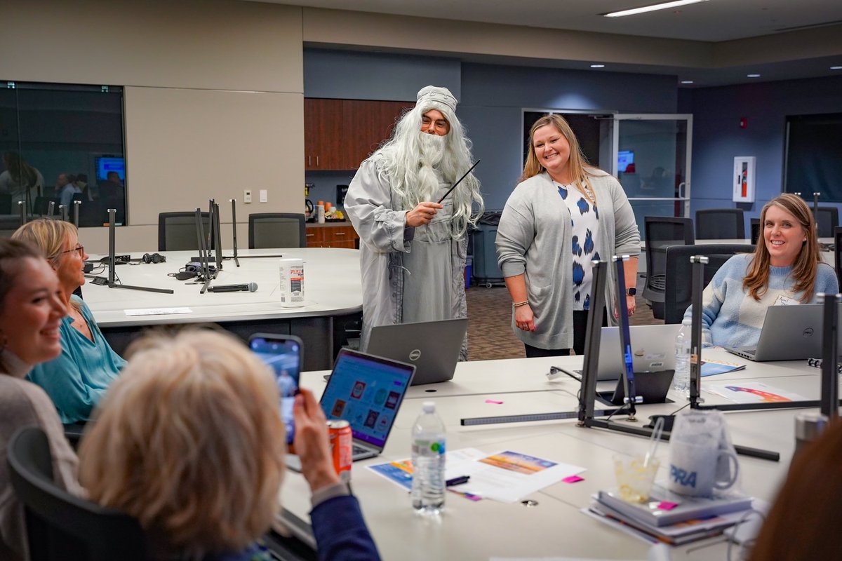 Who’s had Dumbledore attend their SPRA conference?! <a href="/tnspra/">TNSPRA</a> 👋. “Which Canva House Are You?” split members based on their experience level with <a href="/canva/">Canva</a>, allowing them to dive deeper into sneaky features, tips &amp; tricks. Ravenclaws took home this year’s Triwizard Cup! <a href="/NSPRA/">NSPRA</a>