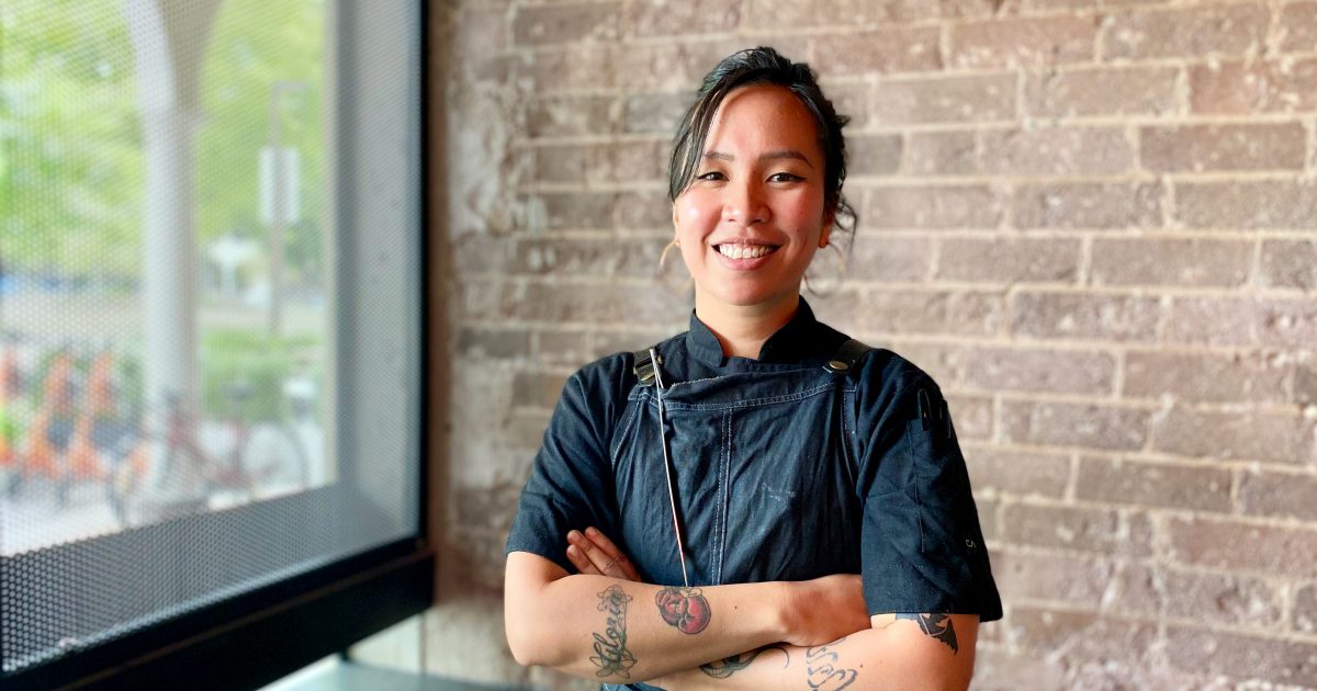 RegionCanberra's tweet image. The head chef at newly opened Luna blends her Filipino culture with #Europeancooking techniques, and is a champion of #sustainablecooking. She even cooks with banana peels! 🍌 ow.ly/gQMl50N1tuj