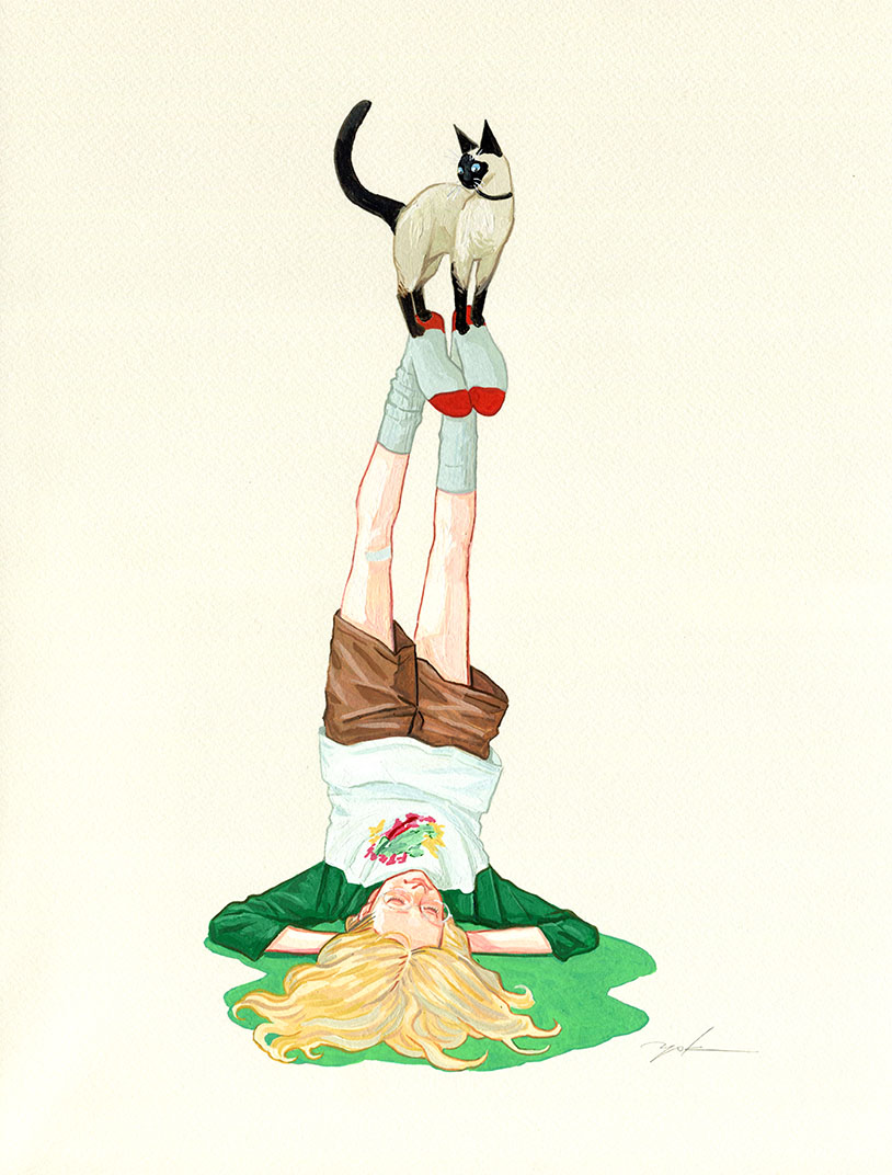 「Lisa Kidner &amp; Sam Knee「Vintage T-SHI」|サイトウユウスケのイラスト
