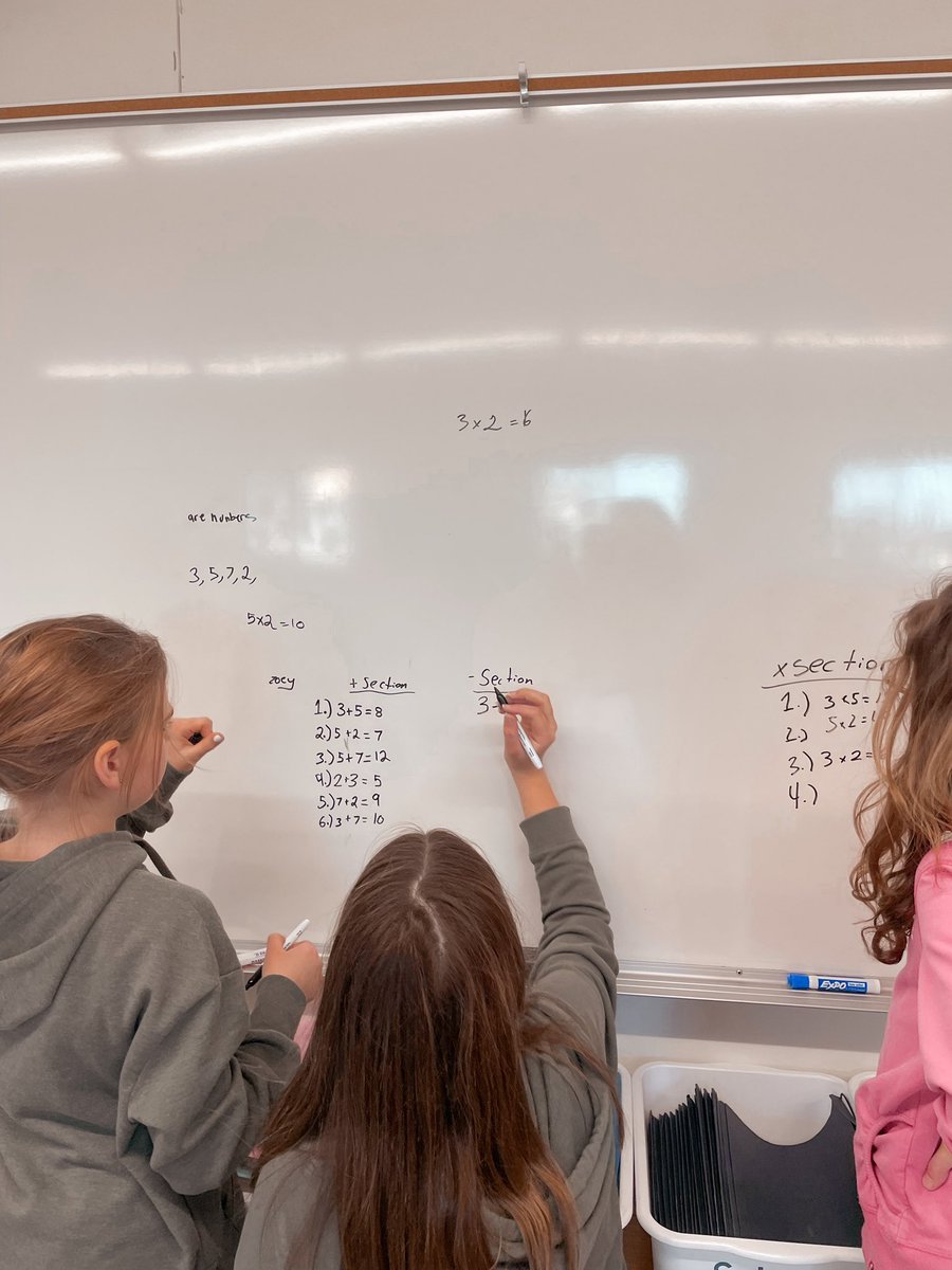 k_ablitt's tweet photo. More vertical learning today! It was interesting to see the different ways students understood the task and worked to solve it. #sd33learns https://t.co/043VhrJrkT