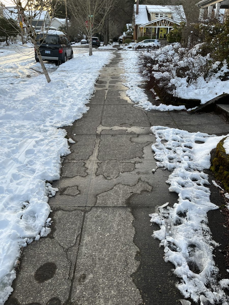 pkoonce's tweet image. Not bad for an inexperienced snow shoveler #pdxtst #sellwood #snowpacalypse