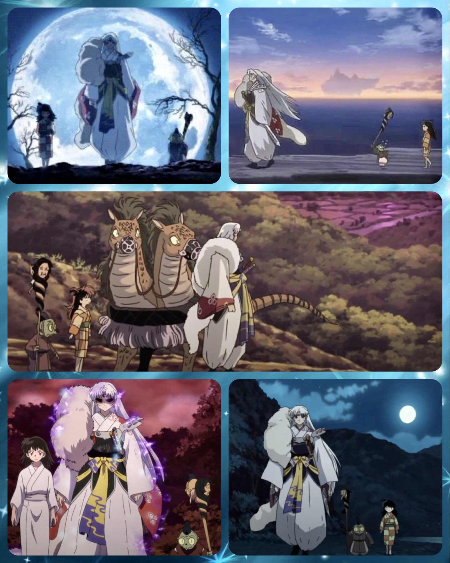 Yashahime: Princess Half-Demon  Sesshomaru, Rin & Jaken in a