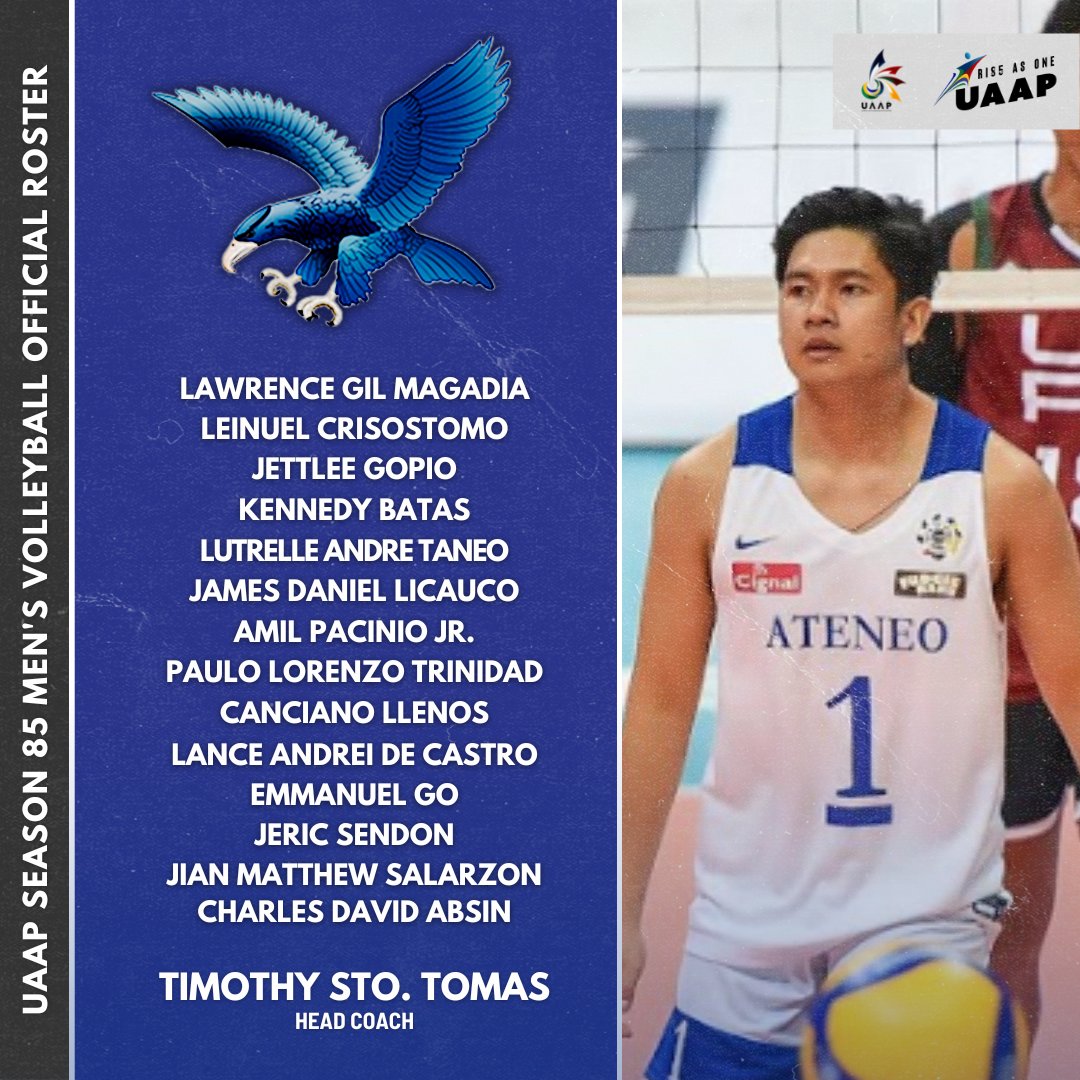 The UAAP on Twitter "Ateneo Blue Eagles Men's Volleyball Team"