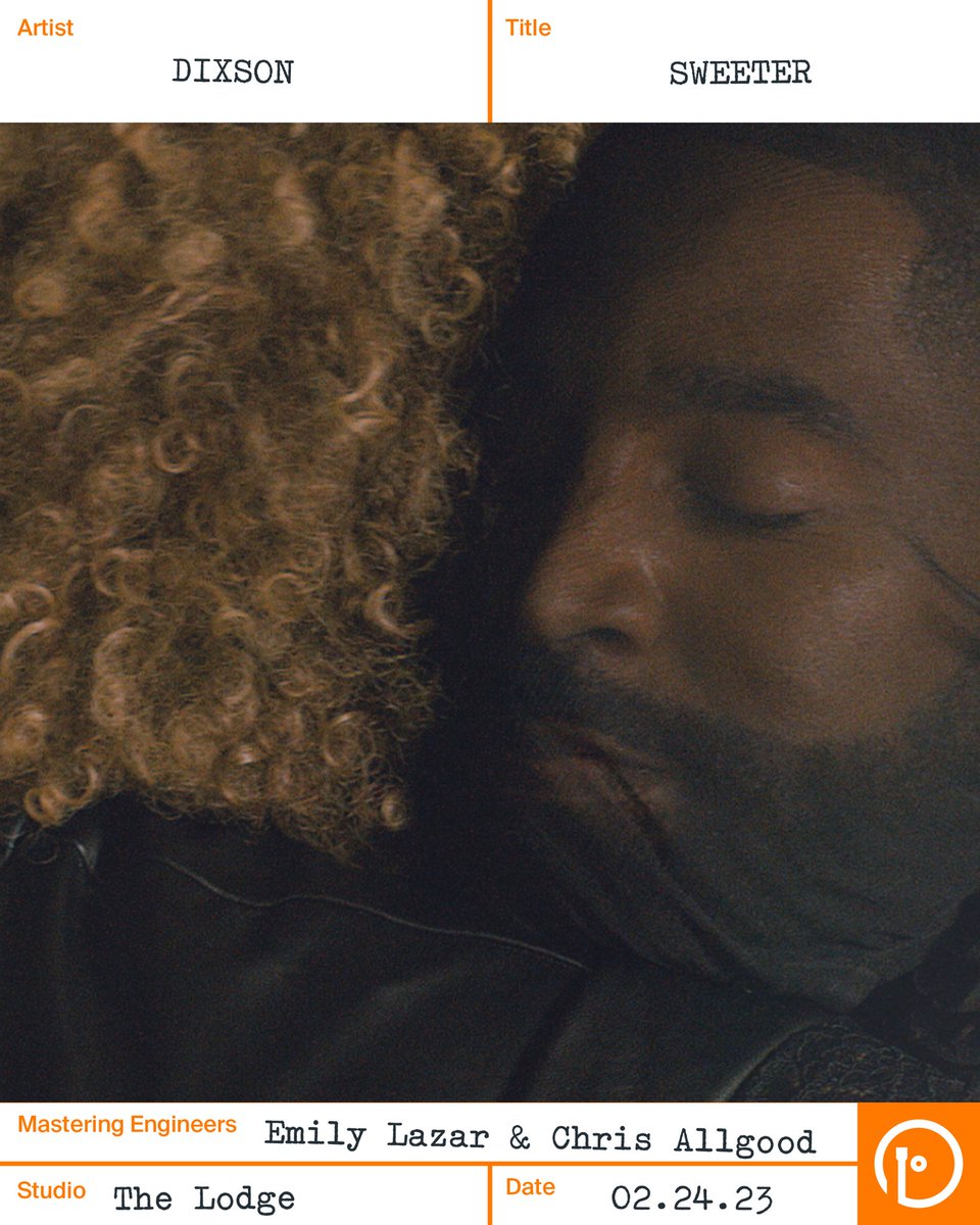 Our day just got a bit SWEETER🍭

Go stream the latest single from <a href="/DIXSON/">MR.</a> OUT TODAY! 

Produced by <a href="/DIXSON/">MR.</a> 
Mixed by Stuart Schenk 

Mastered with 🧡 by <a href="/emilylazarlodge/">Emily Lazar</a> &amp; <a href="/Bubbaganoosh666/">Chris Allgood</a>