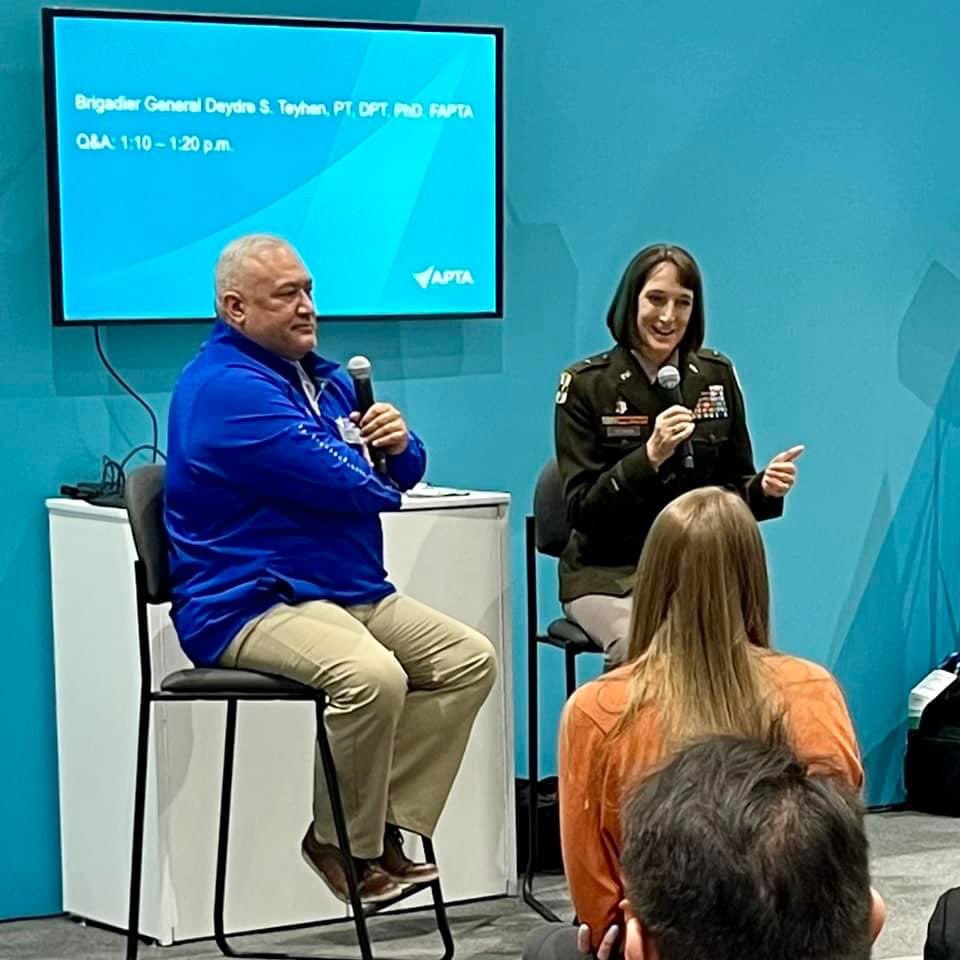 FederalPT's tweet image. Q&amp;amp;A session with @dteyhen at #CSM2023 

*Photos from Army SP Corps Facebook.