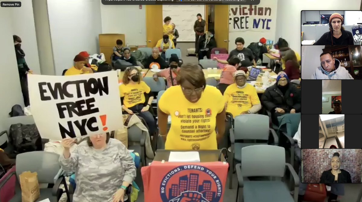 RTCNYC's tweet photo. Brooklyn tenant leaders share stories of landlord harassment &amp; repair neglect on top of landlords attempting eviction so they can push more black &amp; brown families out!

We fought for years for #RTCNYC &amp; it’s proven powerful in the fight against gentrification! OCJ must #DefendRTC https://t.co/55ktcjYmLb
