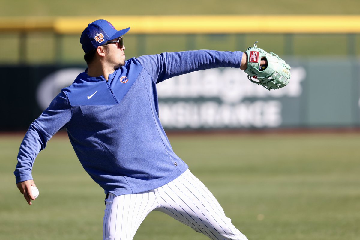 Cubs's tweet image. Tomorrow’s forecast: 100% chance of Cubs baseball.

#NextStartsHere