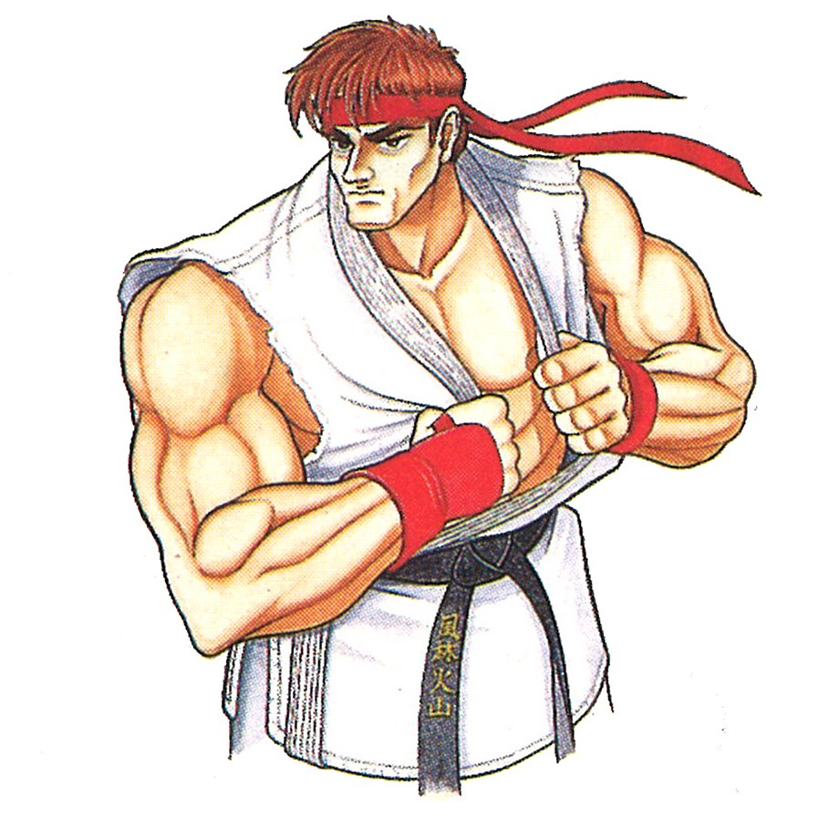 Video Game Art Archive on X: Ryu 'Street Fighter II' Super Nintendo   / X