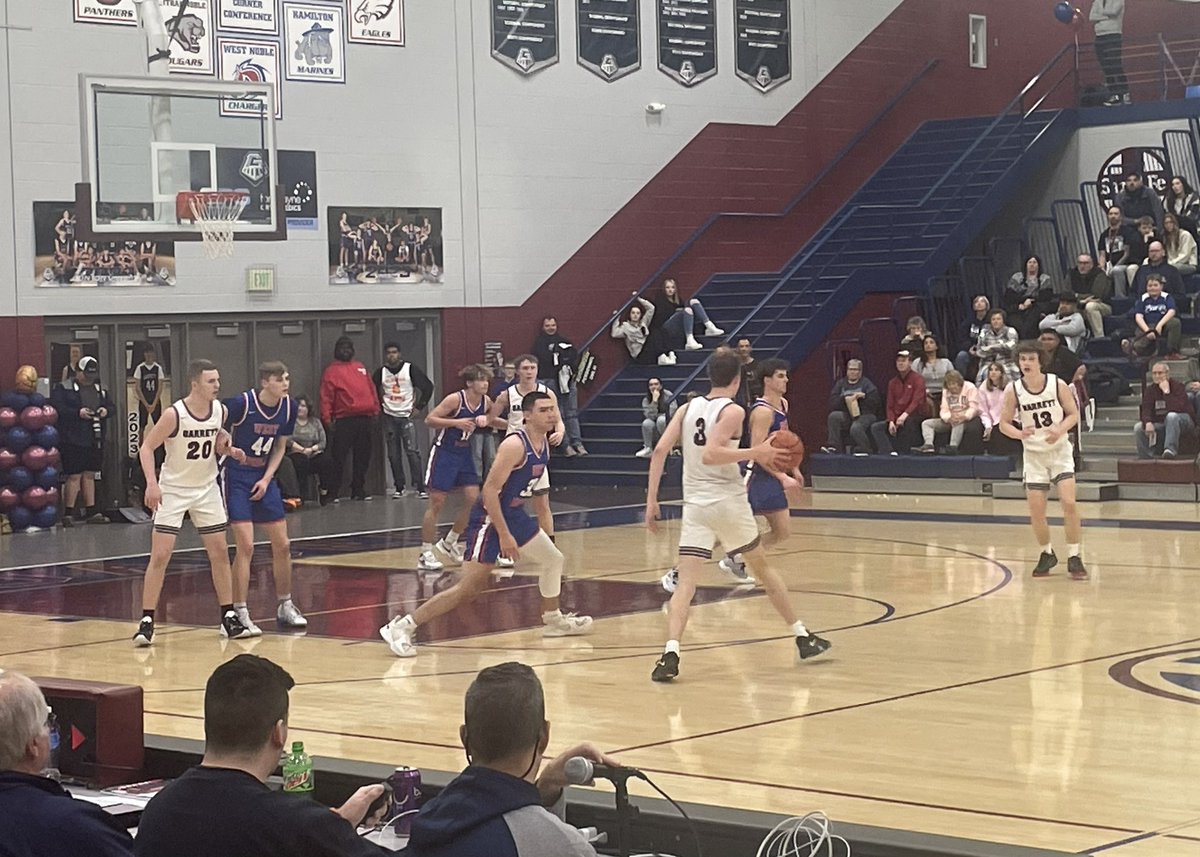 WestNobleAD's tweet photo. Final score 68-55 West Noble. The Chargers finish the regular season 20-3 and 9-1 in the NECC. West Noble is the 2023 NECC regular season champion and tournament champion.🏀🏆 https://t.co/CHzxkqXya2