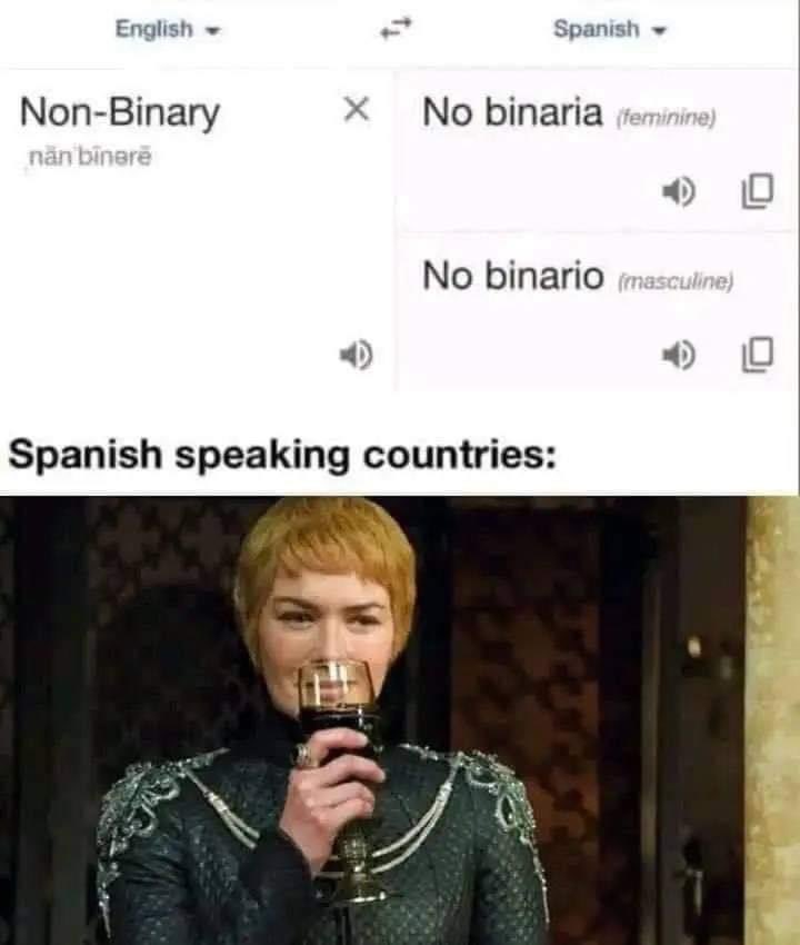 🤣🤣🤣 Take that, language manipulators!
#LanguageManipulation #Spanish #Gender