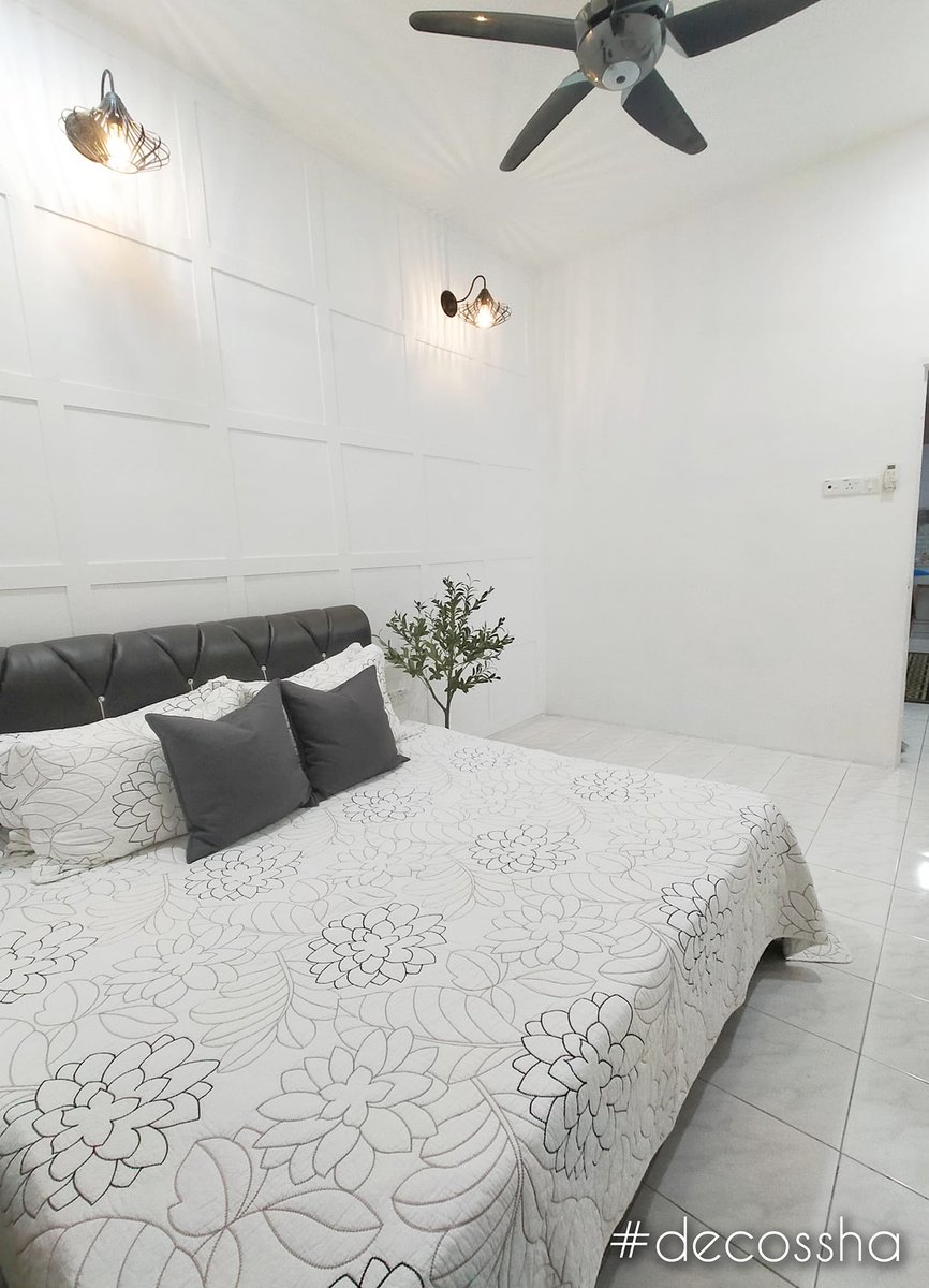 gilerdeco's tweet photo. DIY sendiri  batten wall dalam biik tidur ✨

Design 100% idea isteri
Tukang 100% hasil tgn suami

Kredit: Siti Hajar Arshad https://t.co/zMUGXv12j3