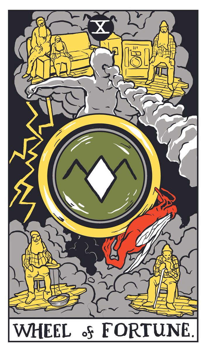 MatthewAMullins's tweet photo. Twin Peaks Tarot Deck
Wheel of Fortune
By Ben Mackey @benjuhmuhn https://t.co/WuO6GZghn3
https://t.co/TWWKho5za4
#TwinPeaks #DavidLynch #Tarot #BenMackey
@ignorethatdoor https://t.co/nhRcb13di5