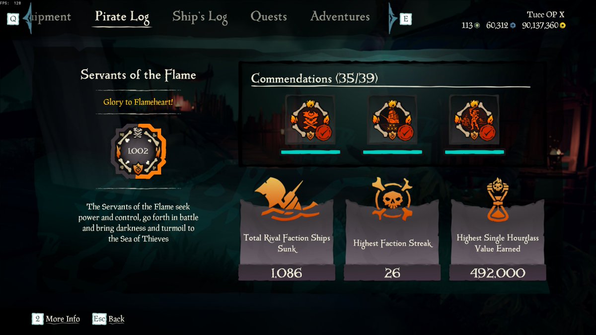 Finally got golden skelly! Absolutely enjoying my time with season 8! 

#BeMorePirate 
<a href="/seaofthieves/">Sea of Thieves</a>