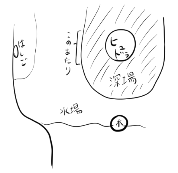 @sakenomi_mjr 最近ははしご前から深場の手前で安定するムーブだわ
最初の水弾かわしさえすればゴーレムも邪魔にならないし、ヘリに立てば頭もほぼ当たらない