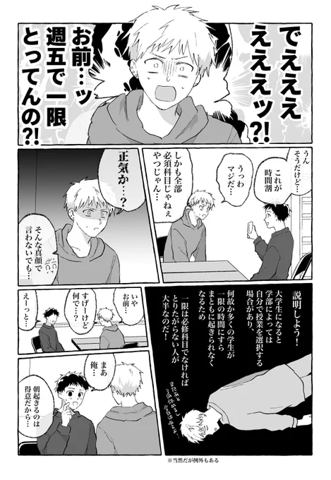 #創作BL
月曜一限、余裕です!! 