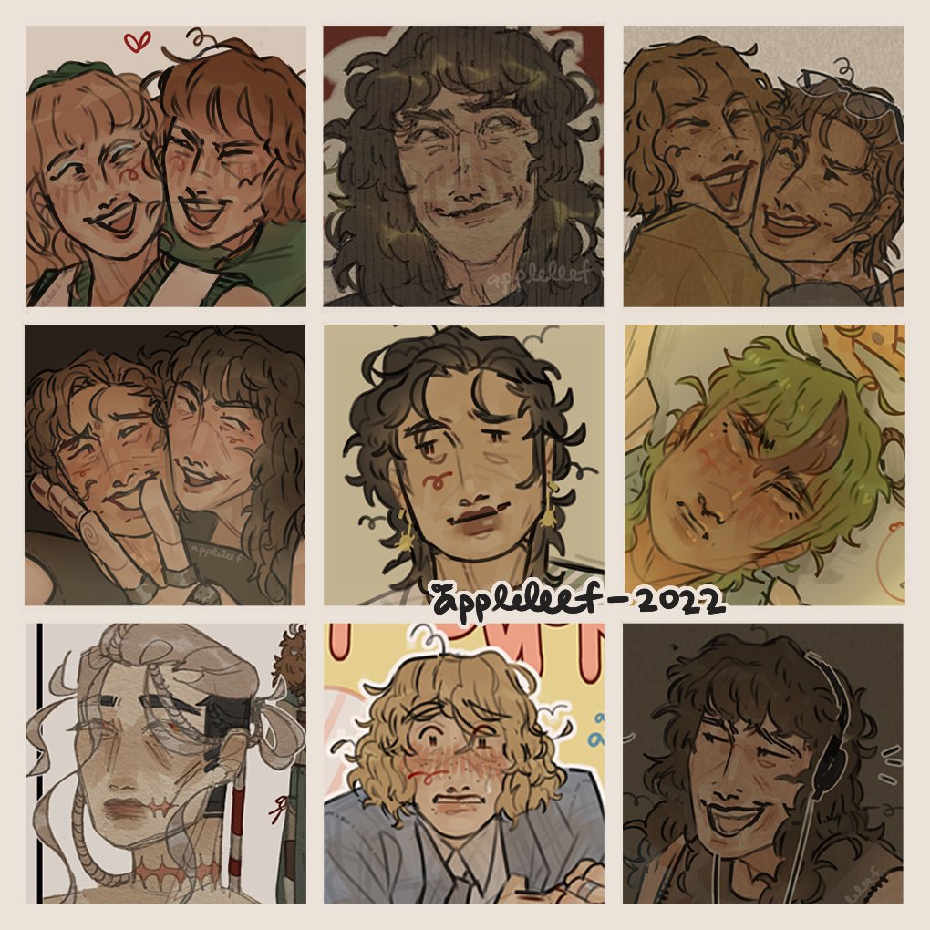 appleleef's tweet photo. hello, I'm Lee and this is where I occasionally post art and vaguely tweet about my life to the benefit of exactly no one. 

you can view all of my art in the moments/thread below, or you can visit https://t.co/RaRB568SeD https://t.co/fW3WSHp3R4