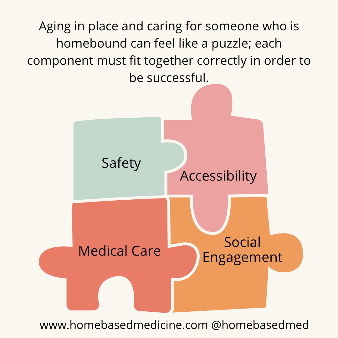 gpadam's tweet photo. Caring for someone who is homebound can feel like a puzzle; each component must fit together correctly to succeed. Aging in place is a popular choice for many. According to AARP, nearly 90% of adults over 65 want to remain in their current homes as they age, &amp; only 25% do. https://t.co/RymCzZEx0k