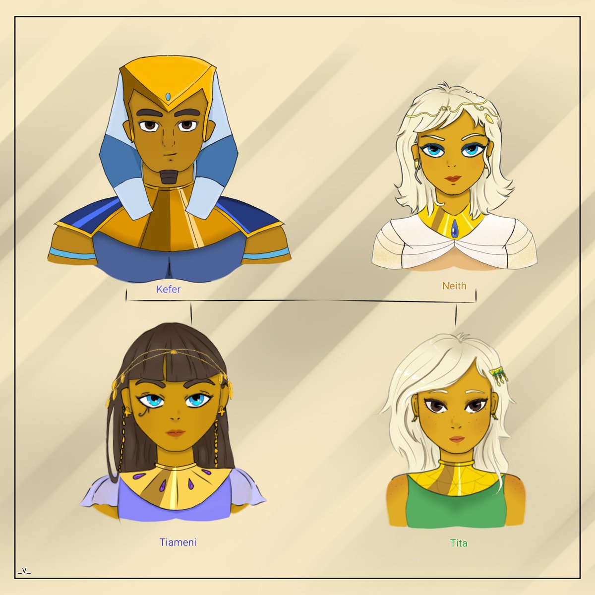 65Mosvi's tweet photo. Meet our new member
Tita is the second daughter of Kefer and Neith and the younger sister of Tiameni 👑
.
When she was inside her mother •°
Apis chose her name 🍎
She is 12 years younger than Tiameni...
.
Follow me on Instagram [@_v_arts20]
.
#egyxos #kefer #Ra #Egyxos #Neith https://t.co/25HDlka856